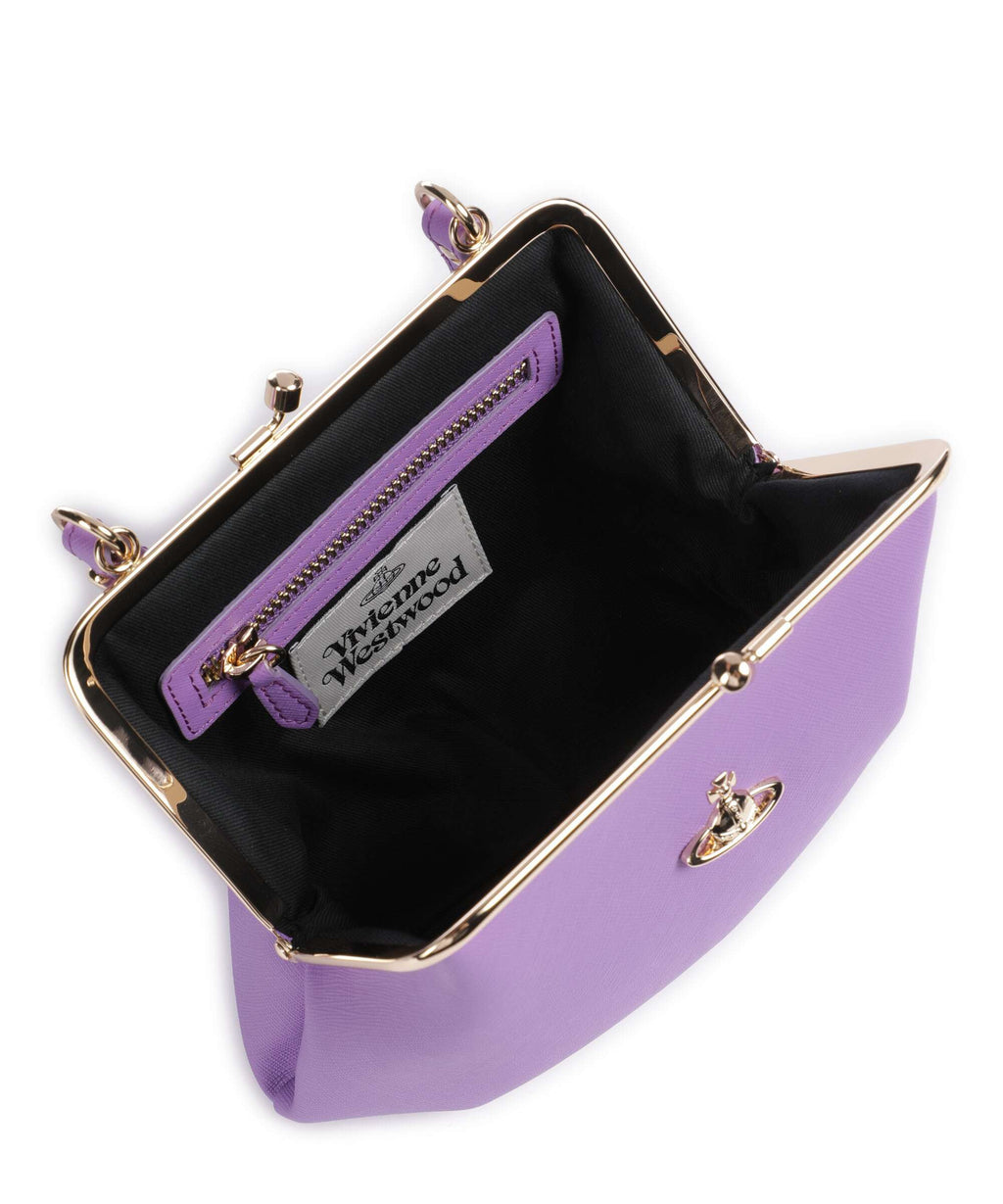Vivienne Westwood Granny Frame Saffiano Crossbody bag lilac