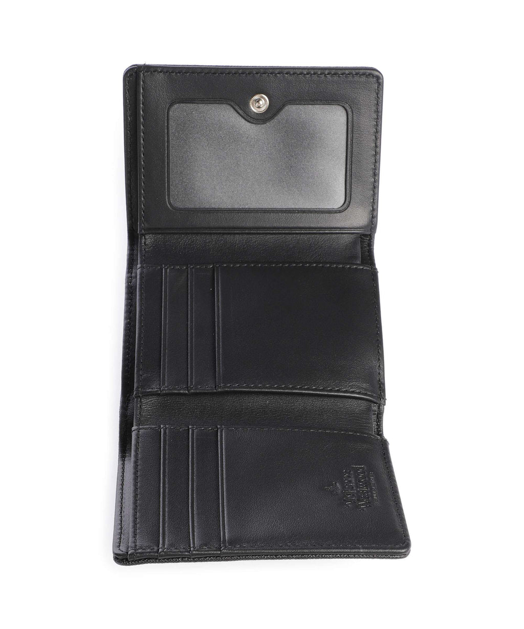 Vivienne Westwood Frame Saffiano Small Wallet black