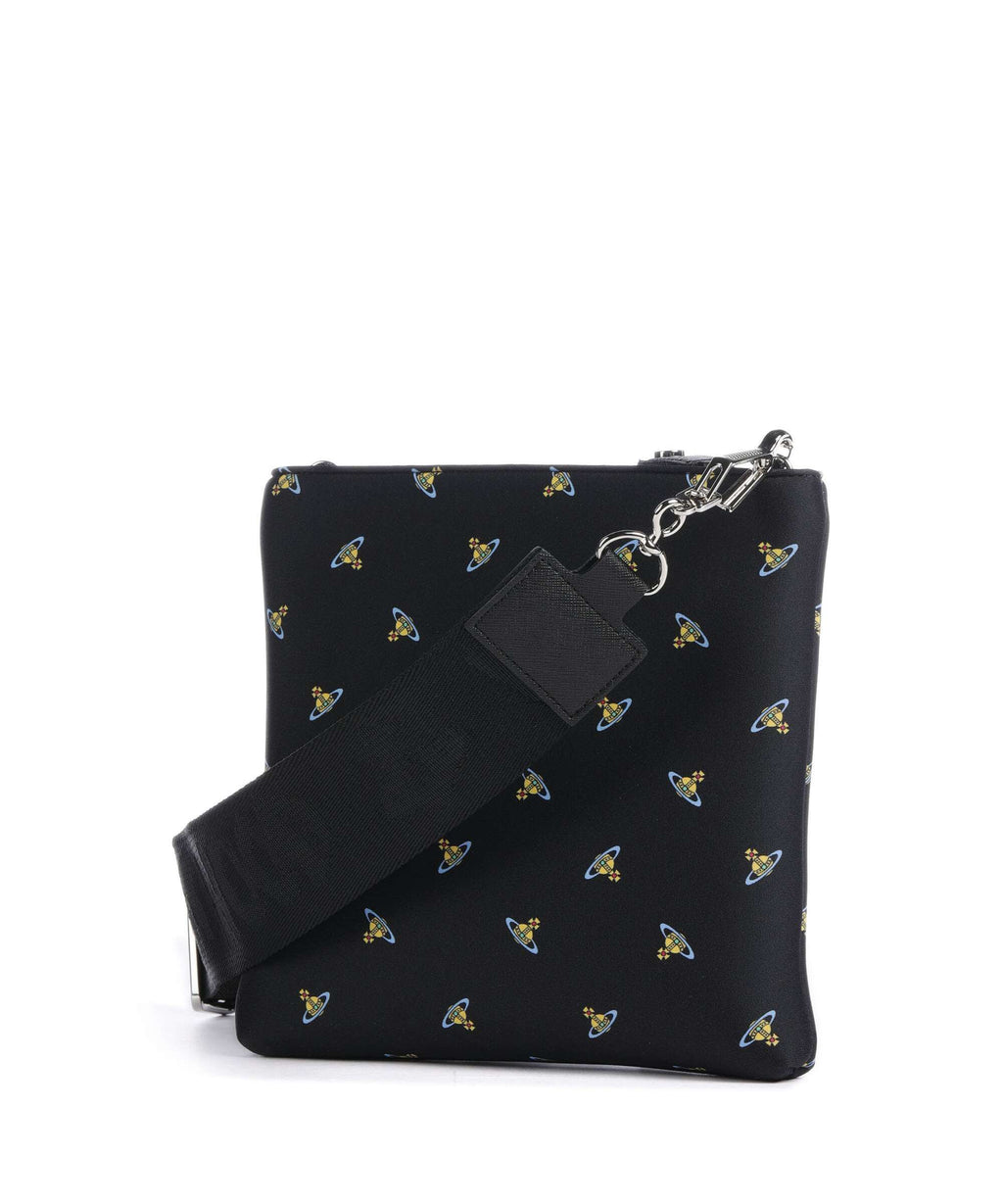 Vivienne Westwood Squire Square Neoprene Printed Crossbody bag black