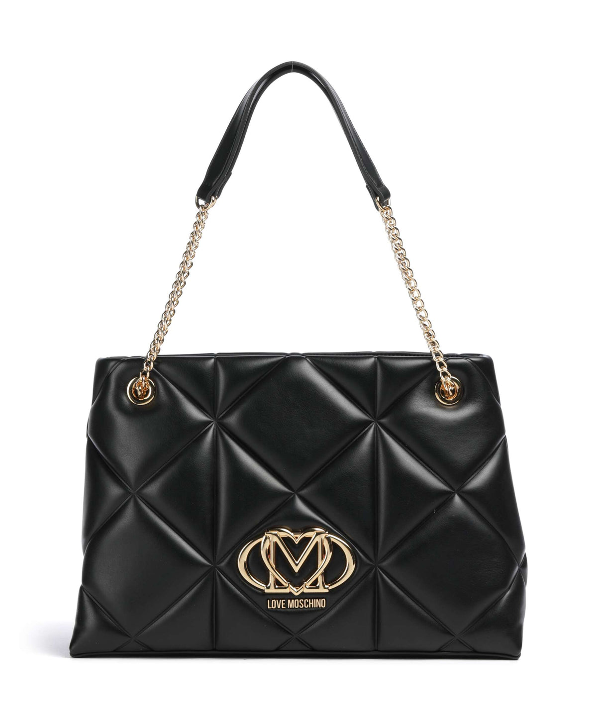 Love Moschino Embossed Q Tote bag nero