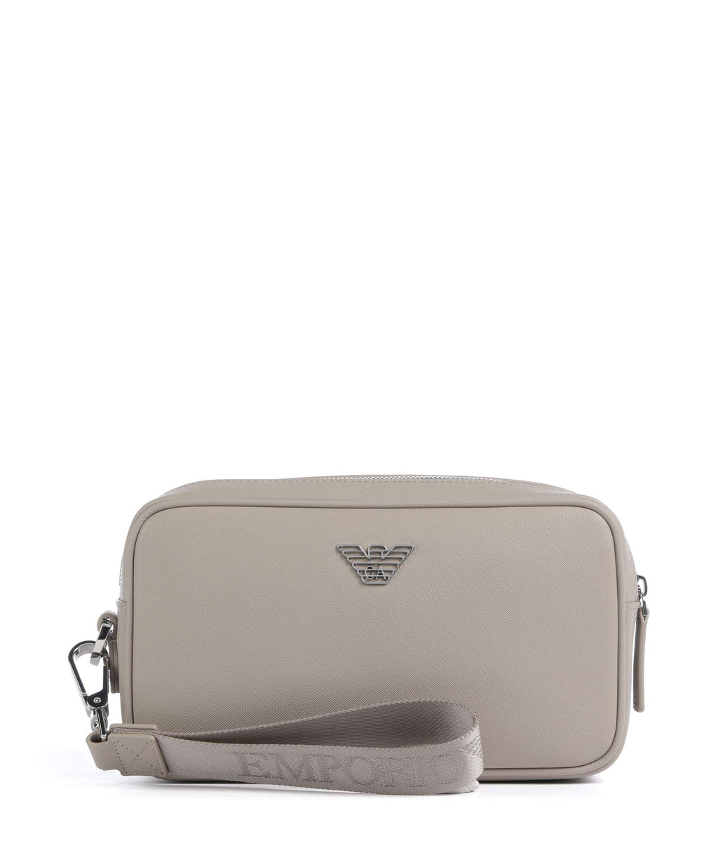 Emporio Armani Business Regenerated Toiletry bag vintage khaki
