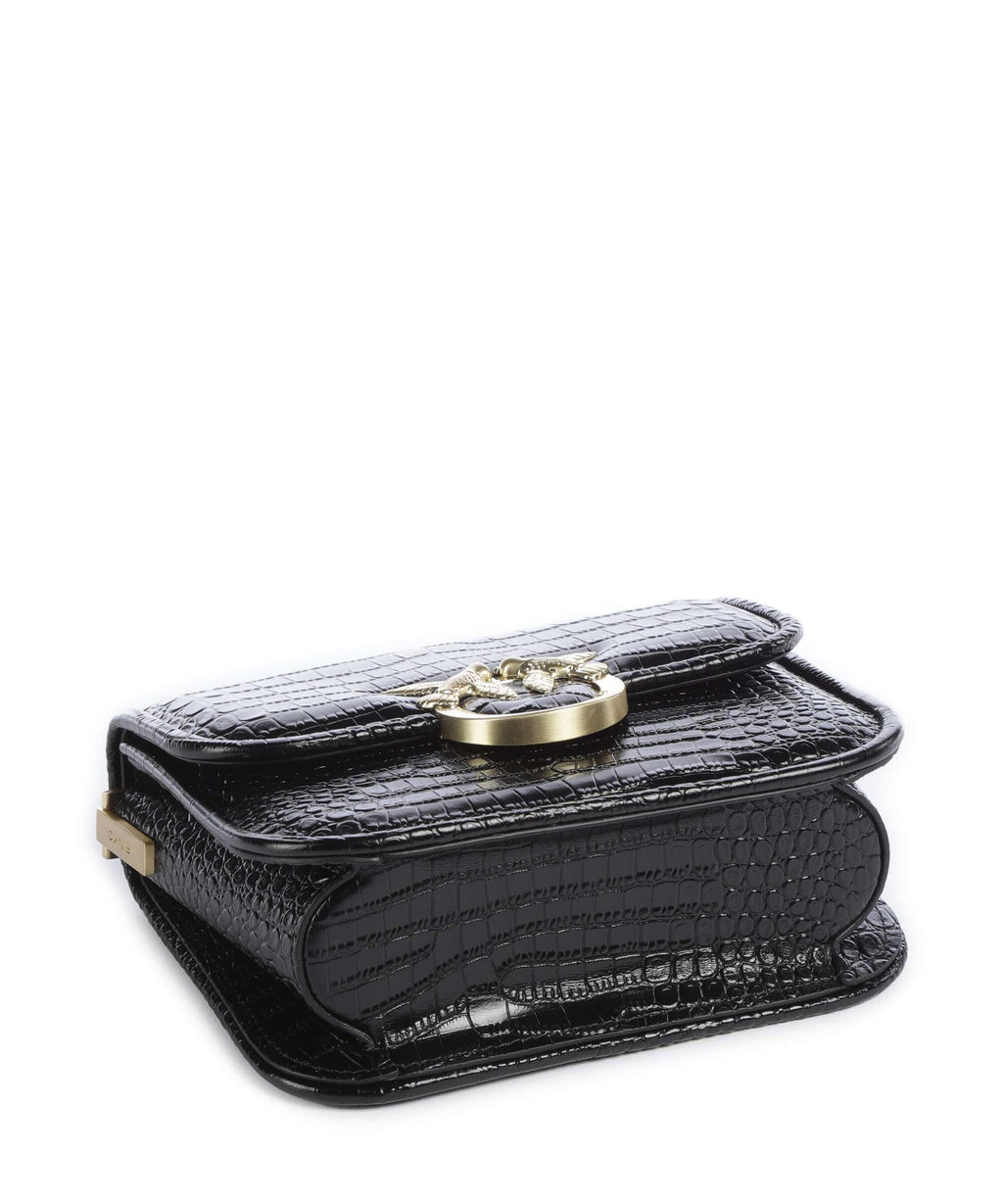 Pinko Love Box Mini Crossbody bag nero limousine/matt gold