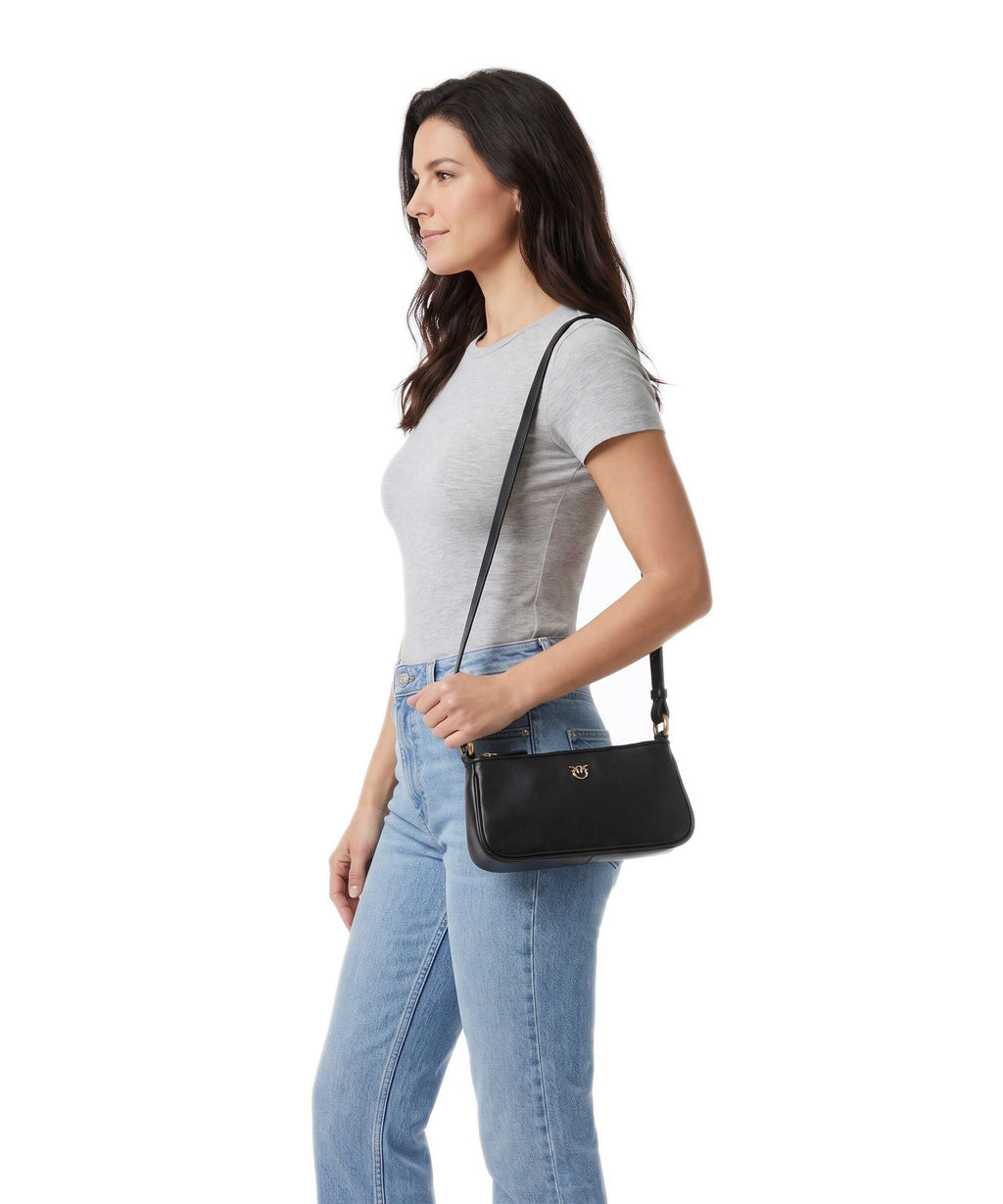 Pinko Half Moon Mini Crossbody bag nero/antique gold