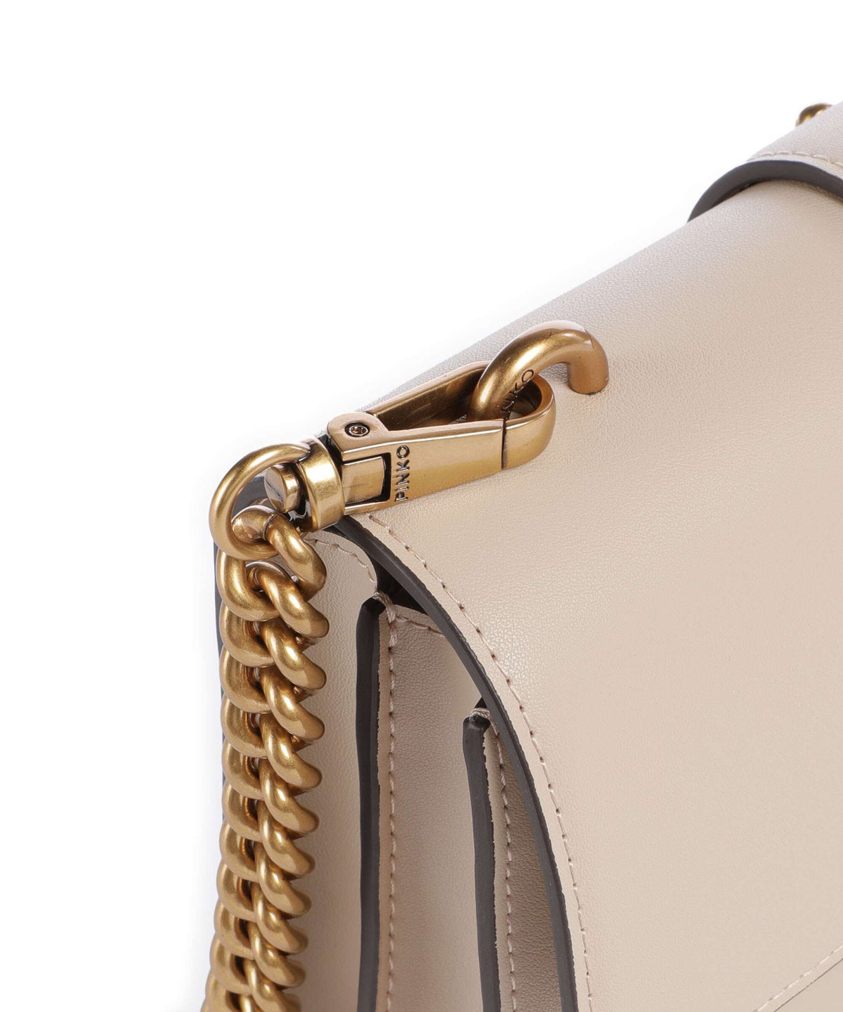 Pinko Love One Mini Crossbody bag beige/grigio fumo/antique gold