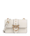 Pinko Love One Mini Crossbody bag bianco seta/antique gold