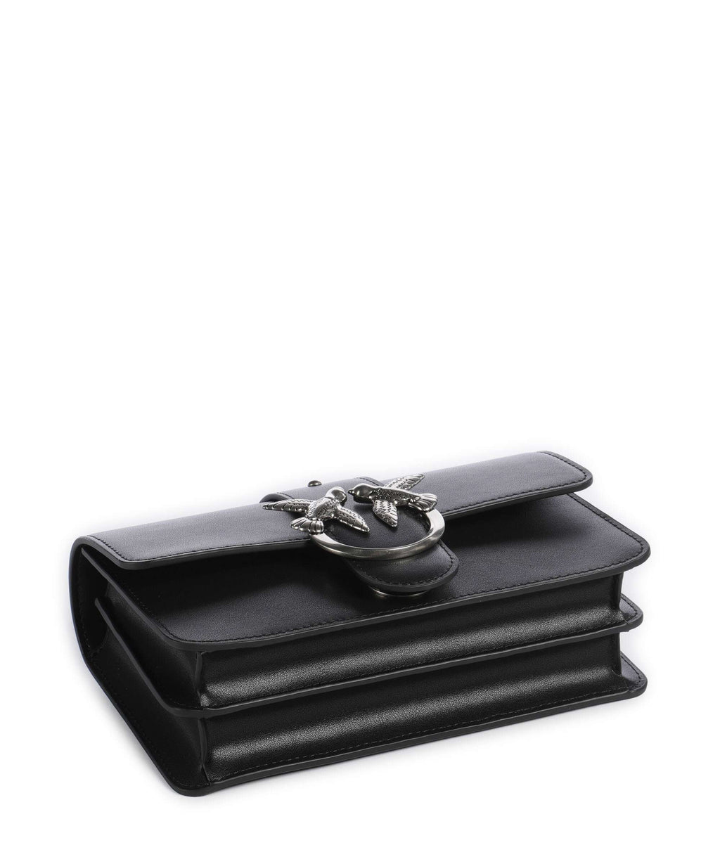 Pinko Love One Mini Crossbody bag nero/old silver