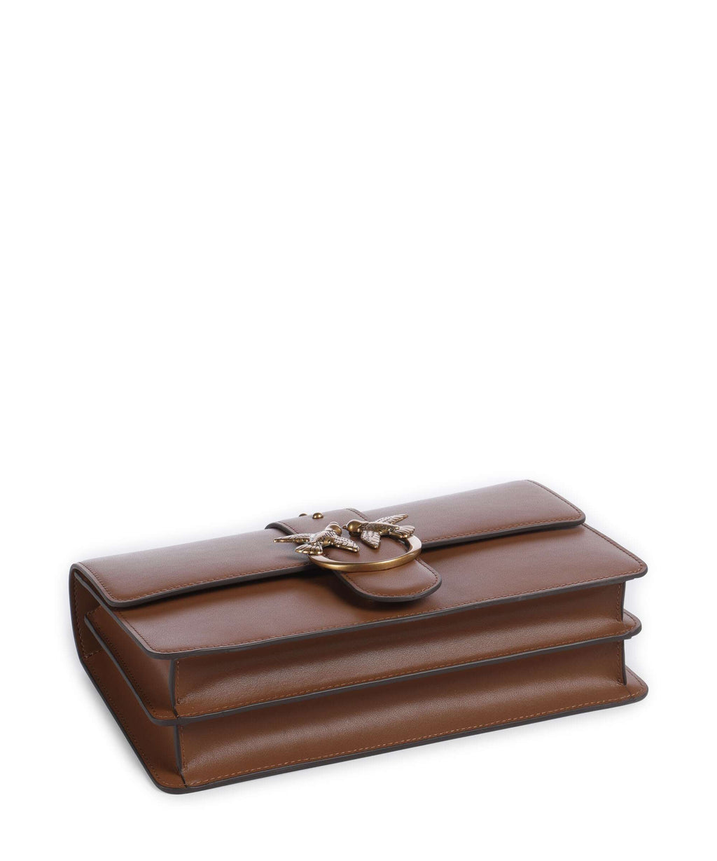 Pinko Love One Classic Crossbody bag marrone/leone/antique gold