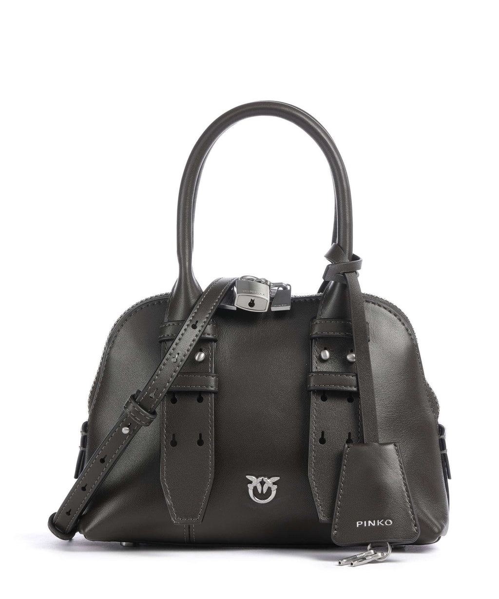 Pinko Bowling Mini Handbag verde fango/matt silver
