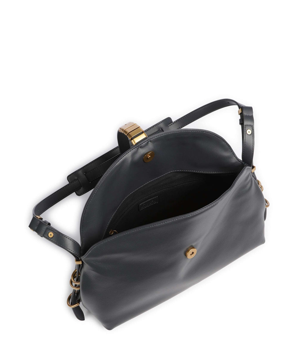 Pinko Saddle Shoulder bag grigio asfalto/antique gold