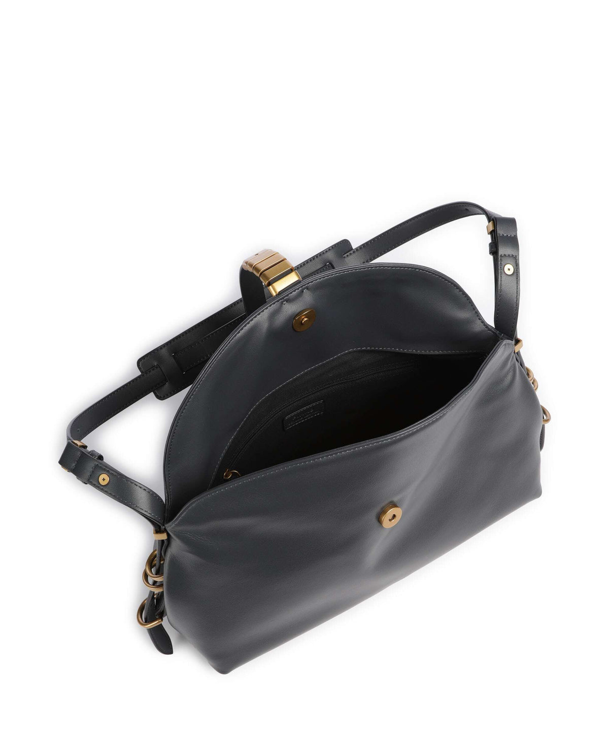 Pinko Saddle Shoulder bag grigio asfalto/antique gold