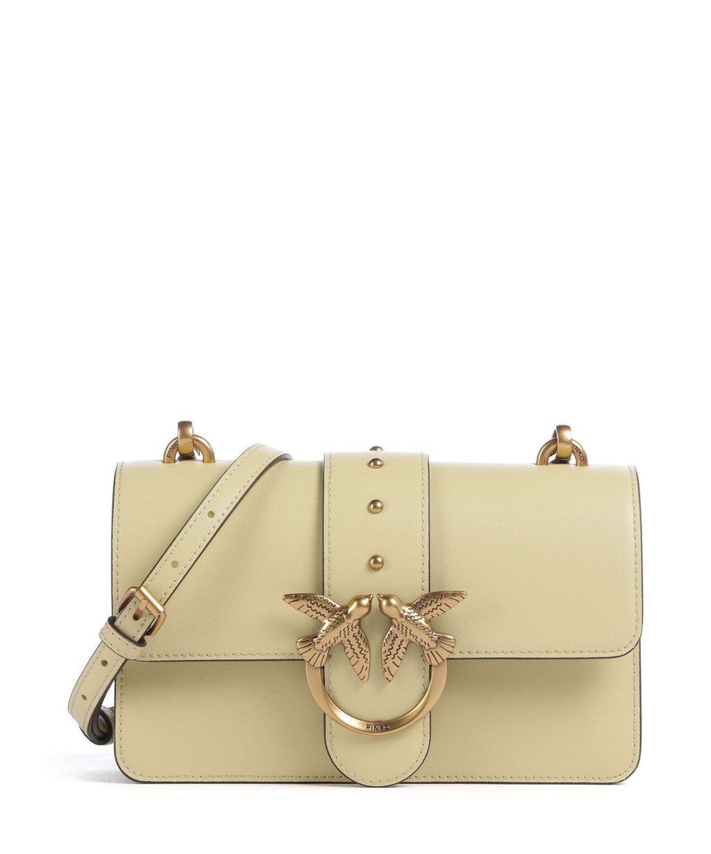 Pinko Love One Mini Crossbody bag giallo vaniglia/antique gold