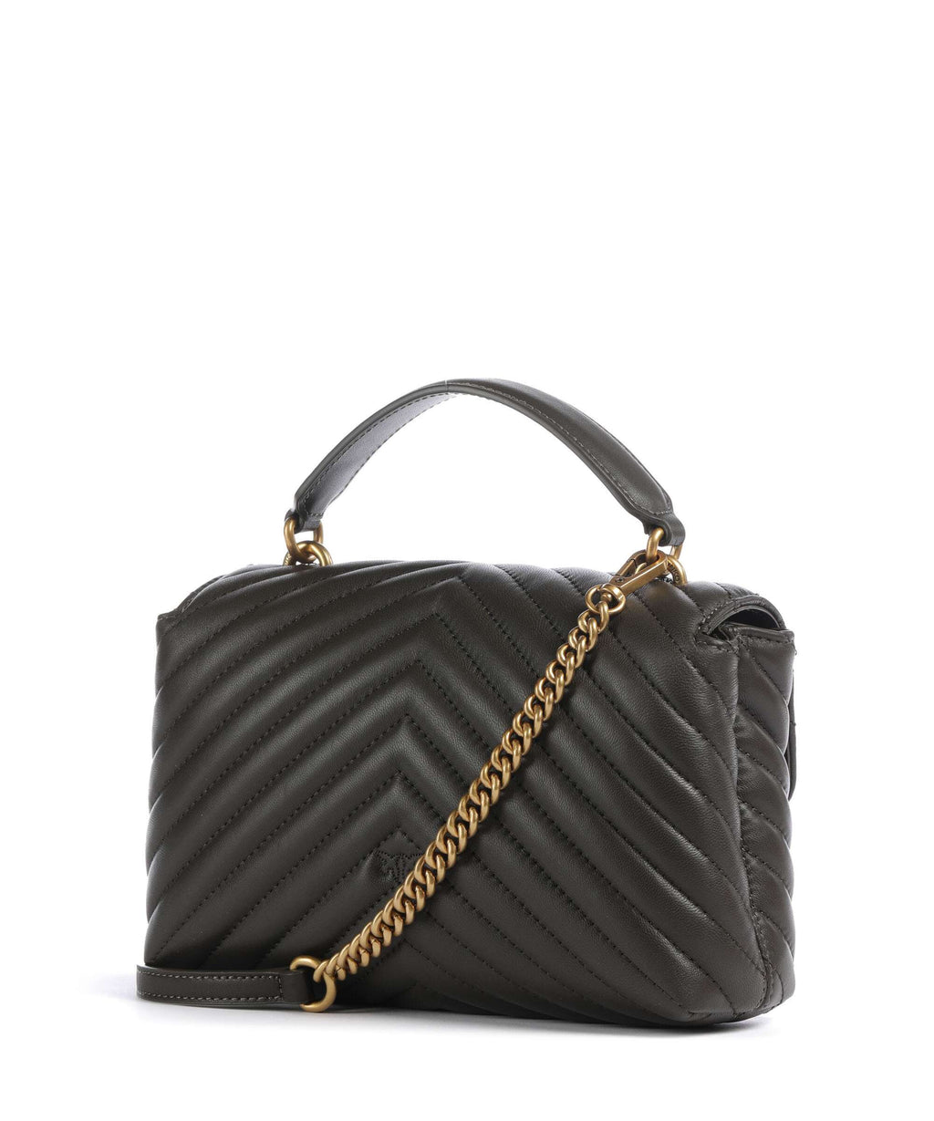 Pinko Love Lady Puff Mini Handbag verde fango/antique gold
