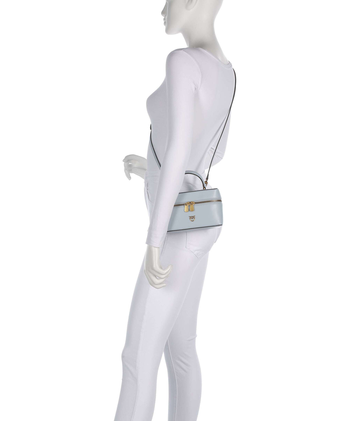 Pinko Vanity Mini Crossbody bag azzurro celeste/antique gold