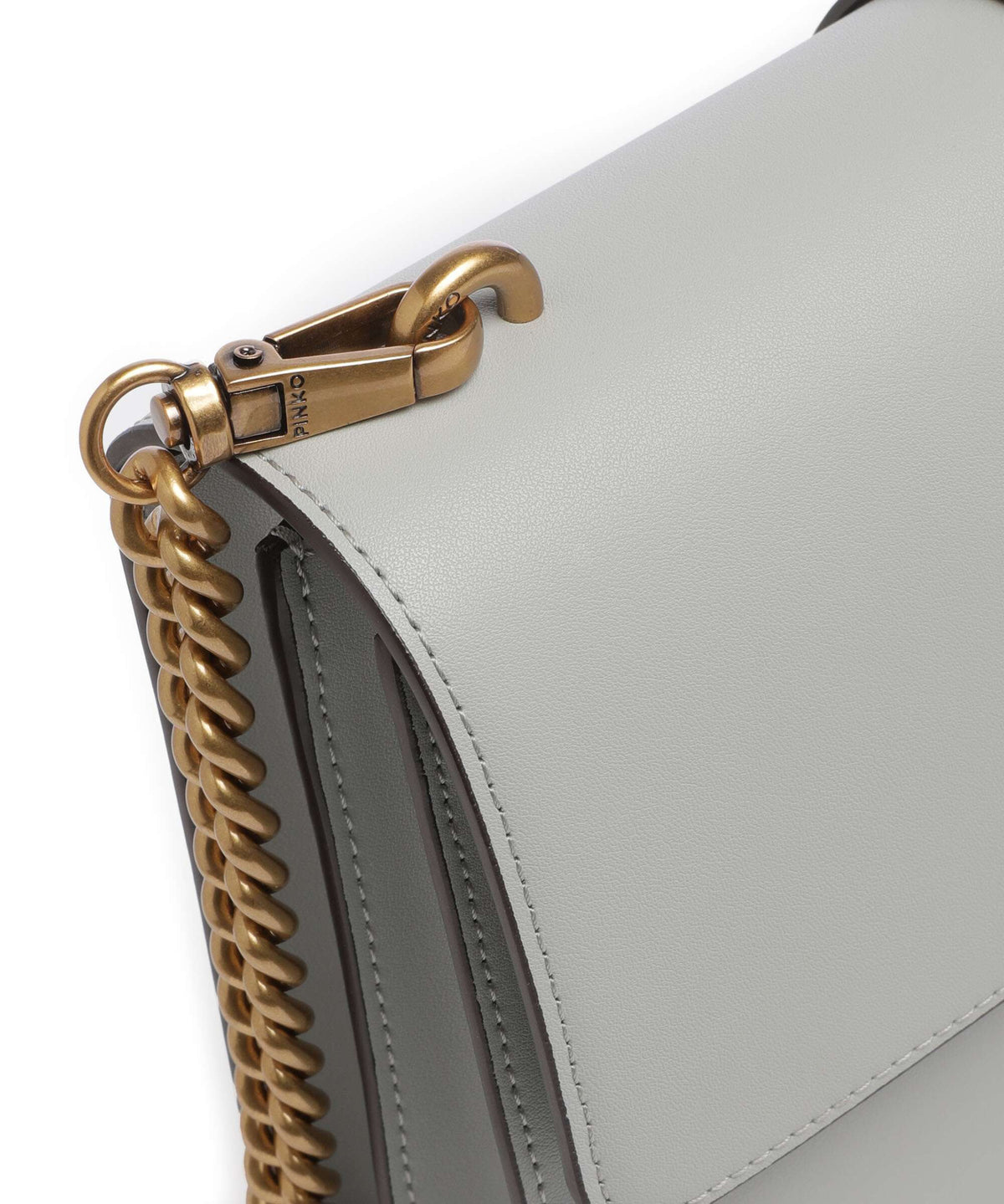 Pinko Love One Classic Crossbody bag grigio perla/antique gold