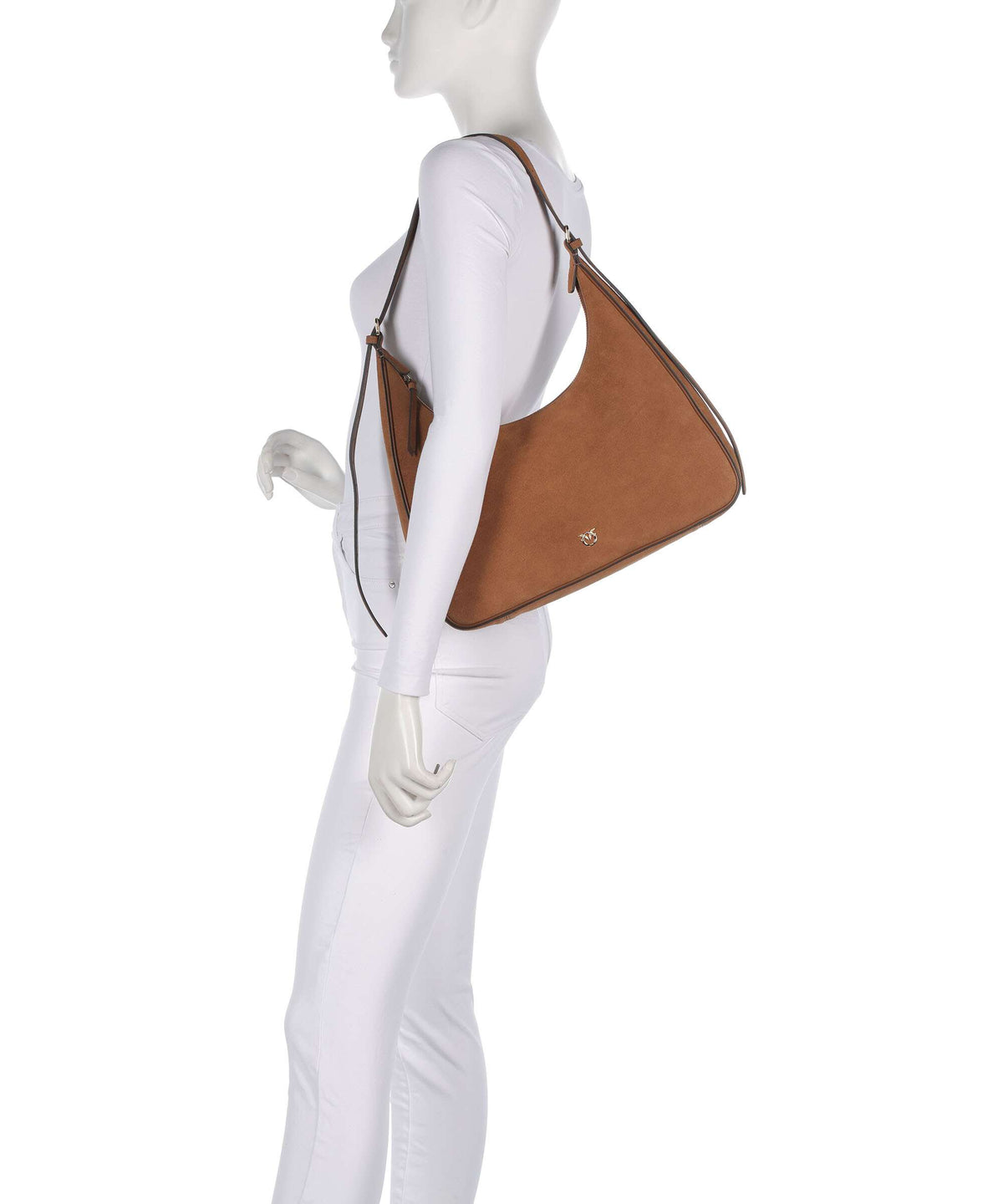 Pinko Miss Pinko Classic Hobo bag marrone gold mordore