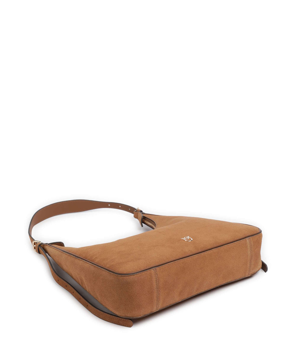 Pinko Miss Pinko Classic Hobo bag marrone gold mordore
