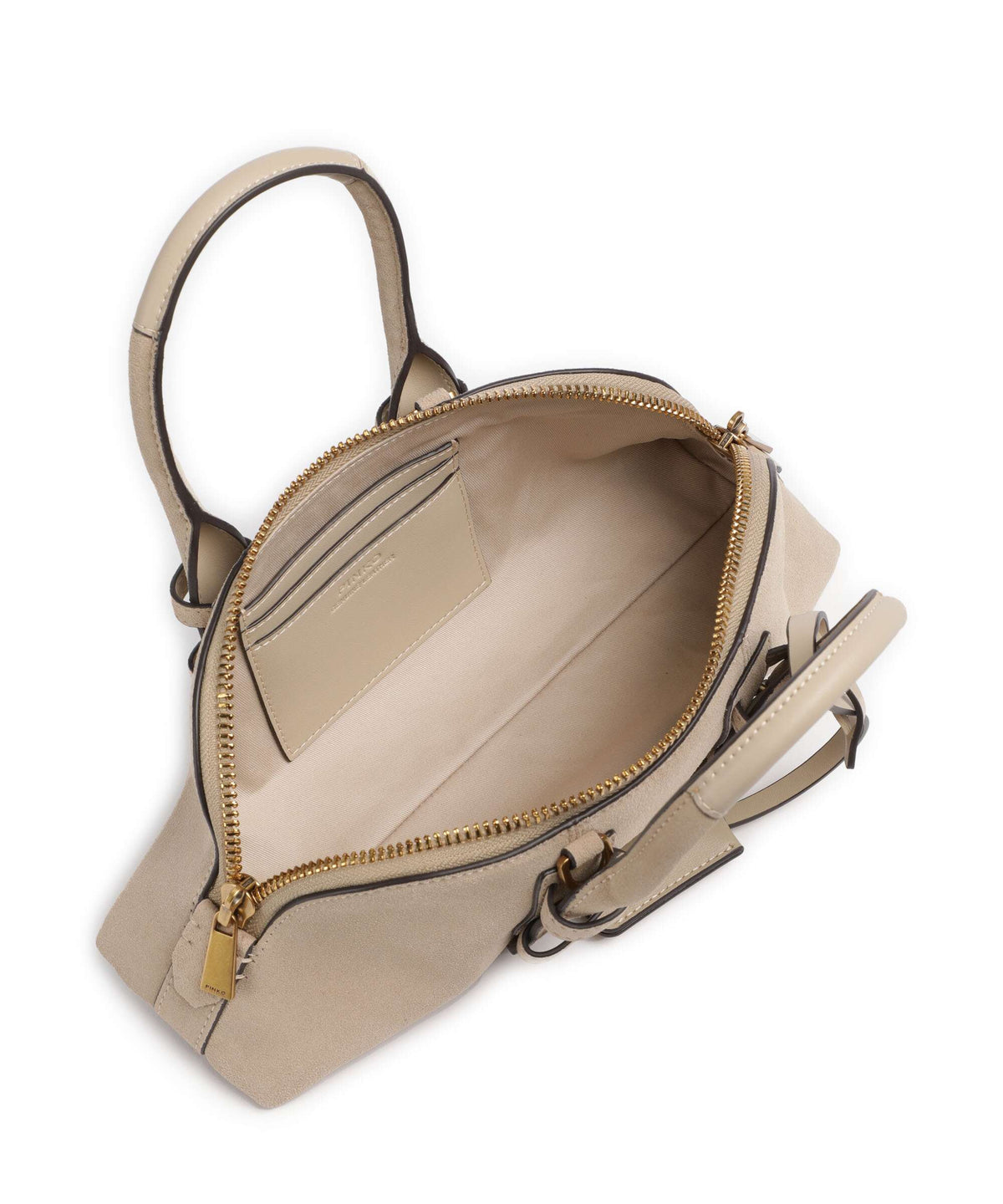 Pinko Bowling Horizontal Handbag beige/grigio fumo/antique gold