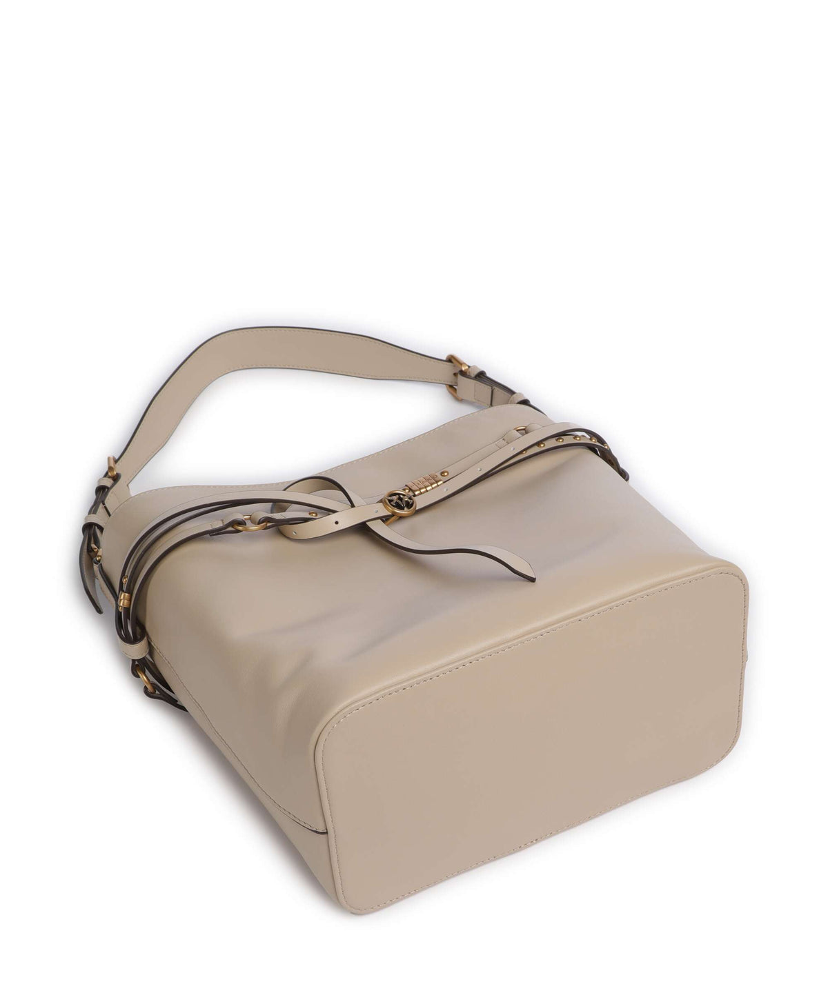 Pinko Belt Classic Bucket bag beige/grigio fumo/antique gold