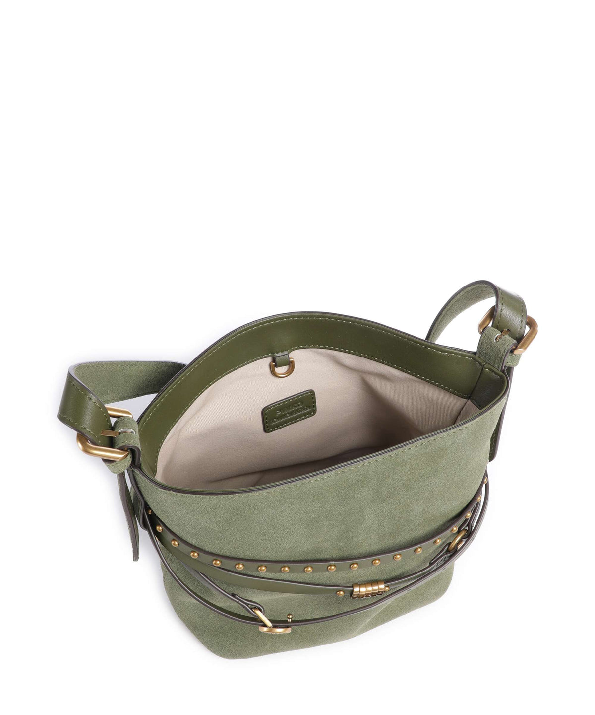 Pinko Belt Mini Bucket bag oliva capulet/antique gold