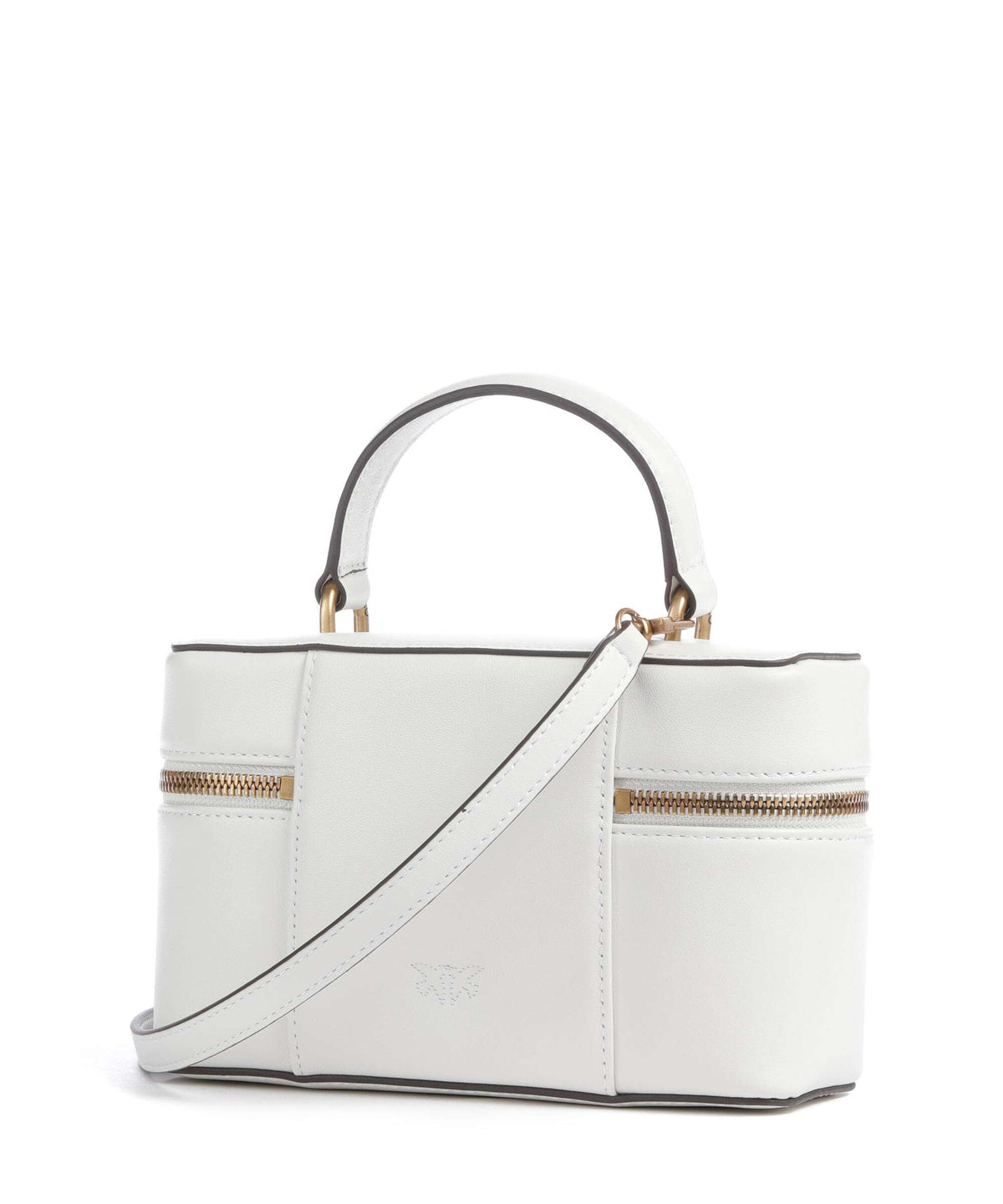Pinko Vanity Mini Crossbody bag bianco nembo/antique gold