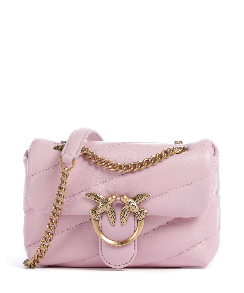 Pinko Love Puff Baby Shoulder bag rosa chiaro/antique gold