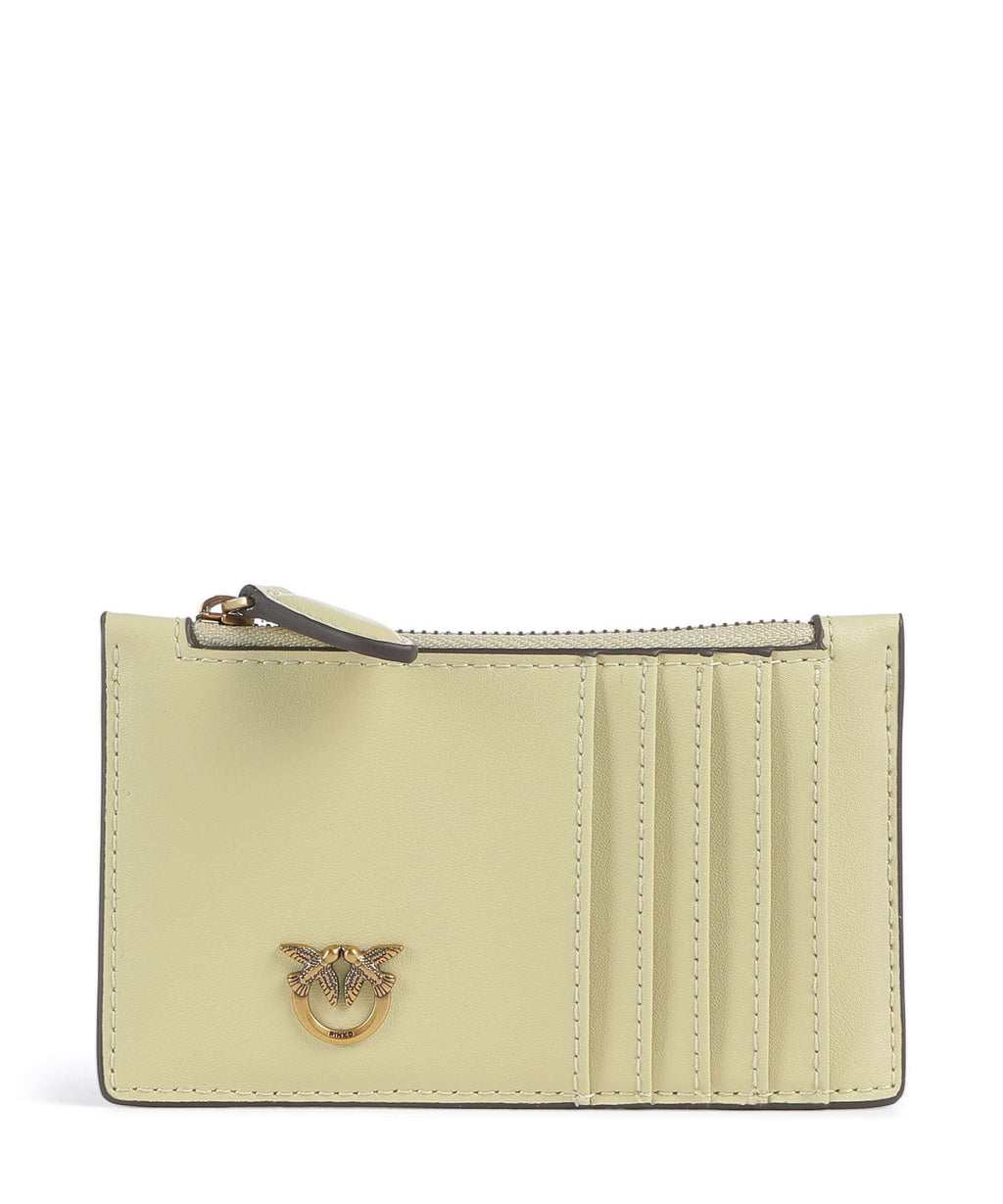 Pinko Airone Credit card holder giallo vaniglia/antique gold