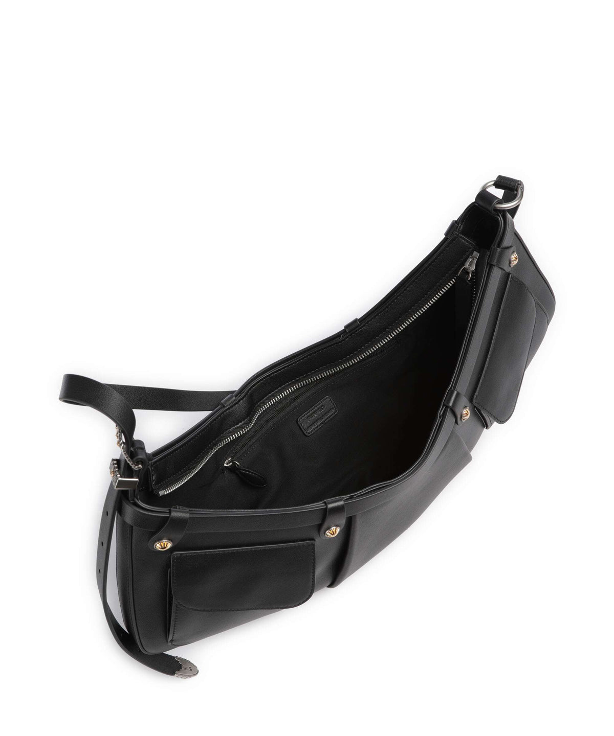 Pinko Pocket Shoulder bag nero/old silver