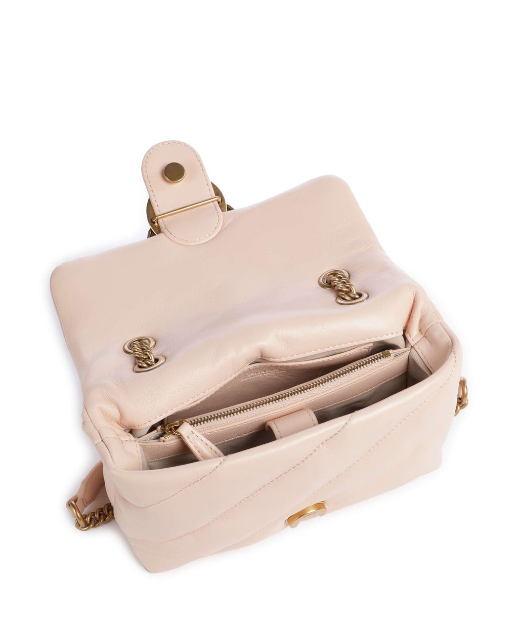 Pinko Love Puff Mini Shoulder bag light pink/antique gold