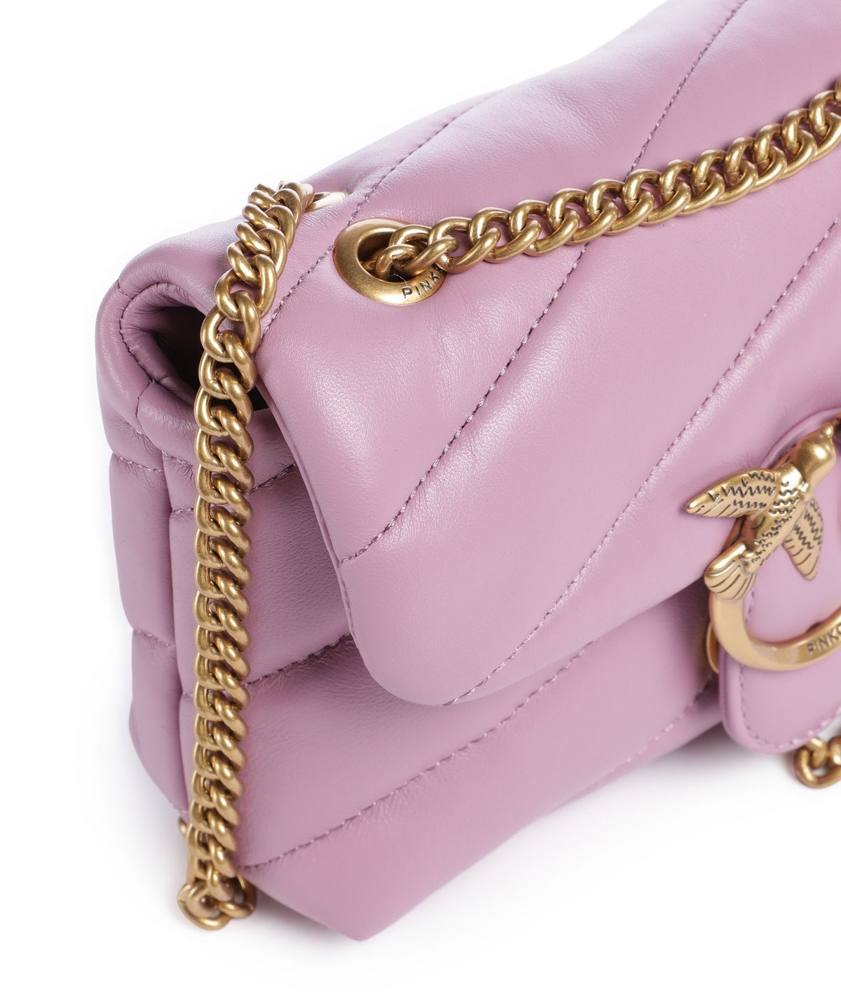 Pinko Love Puff Baby Shoulder bag lilla/antique gold