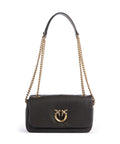 Pinko Click Soft Horizontal Chain Shoulder bag marrone marasca/antique gold
