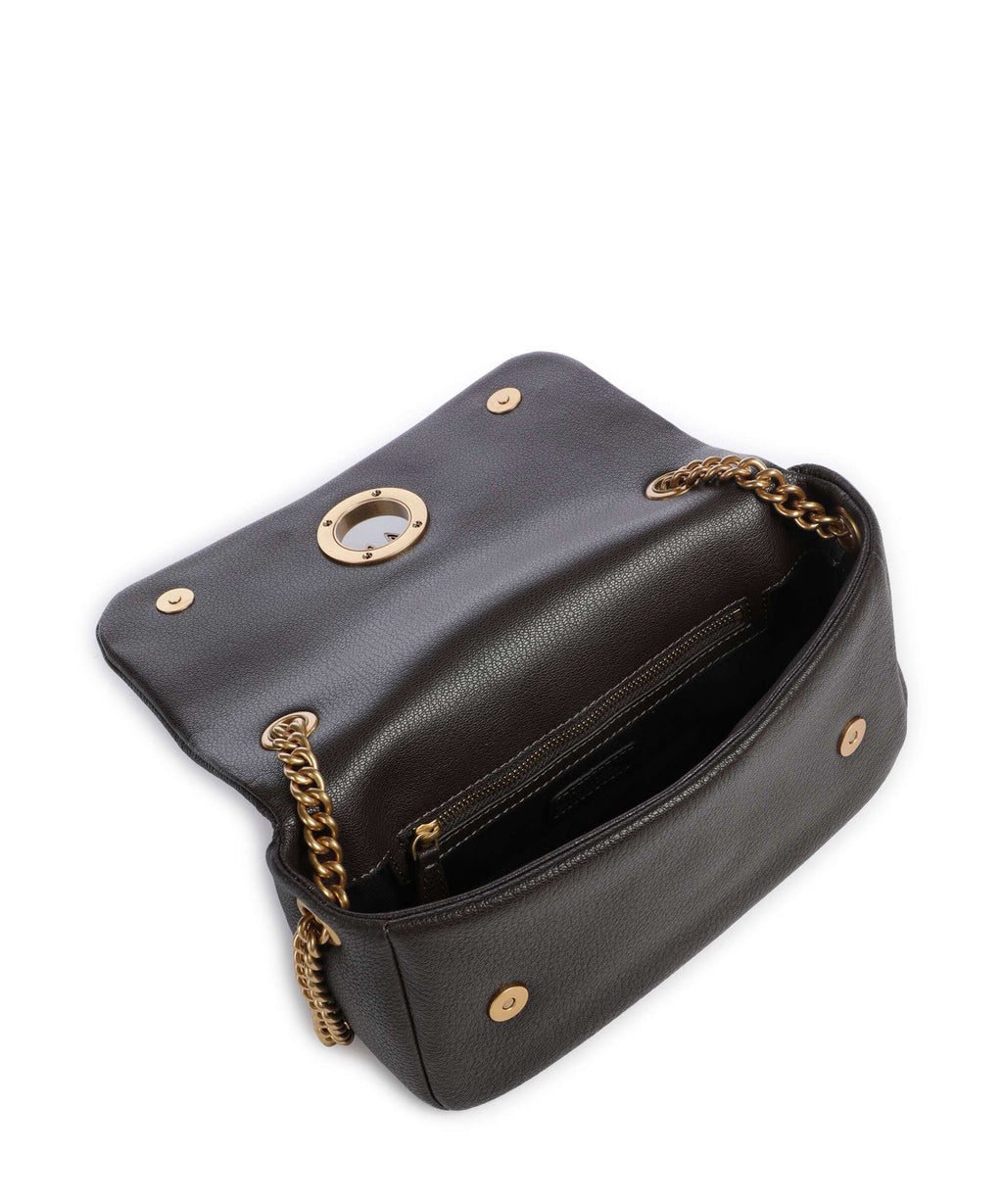 Pinko Click Soft Horizontal Chain Shoulder bag marrone marasca/antique gold