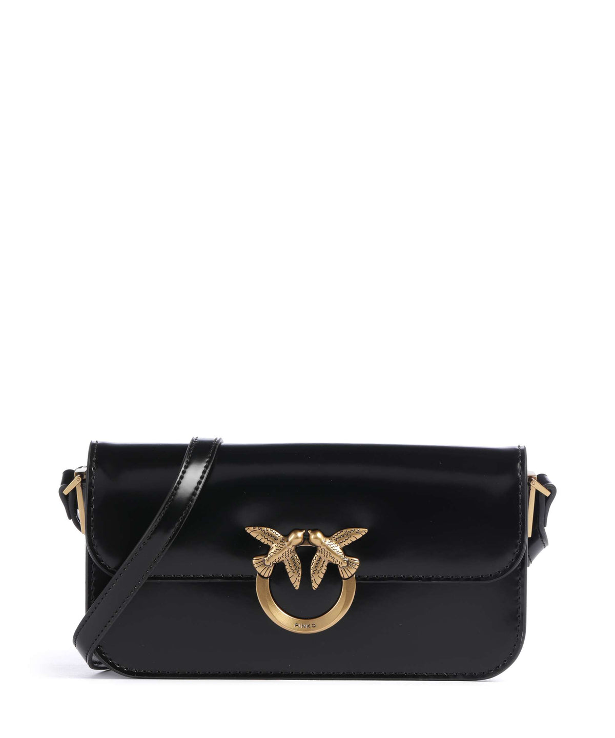 Pinko Love Box Horizontal Crossbody bag nero/antique gold