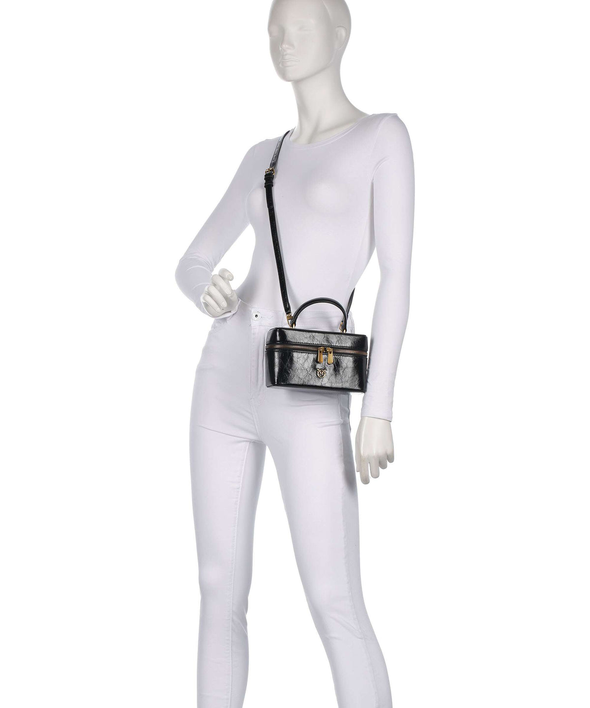 Pinko Vanity Mini Crossbody bag nero/antique gold