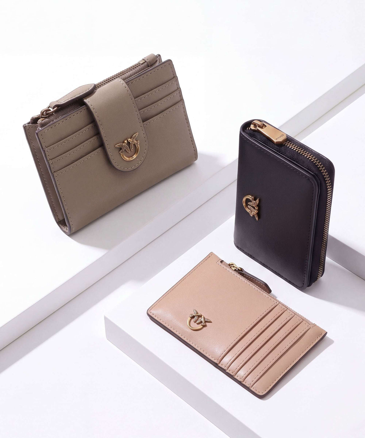 Pinko Airone Credit card holder rosa cammeo/antique gold