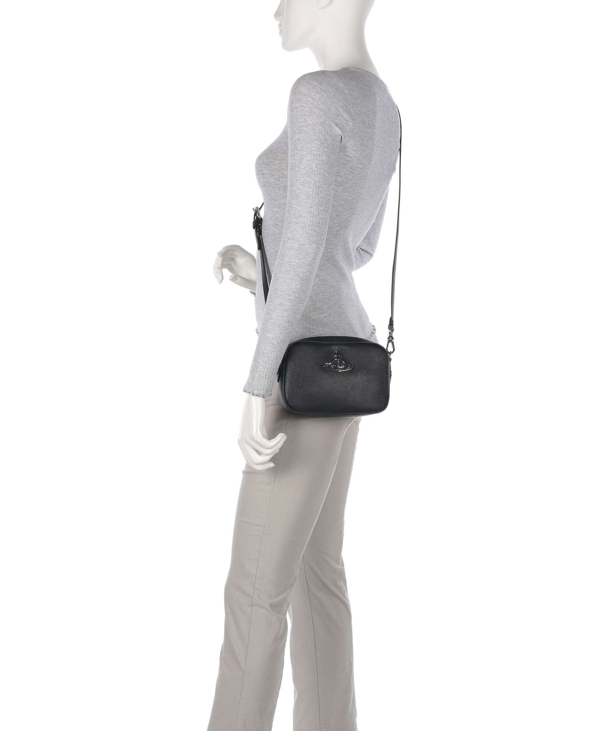 Vivienne Westwood Anna Saffiano Crossbody bag black