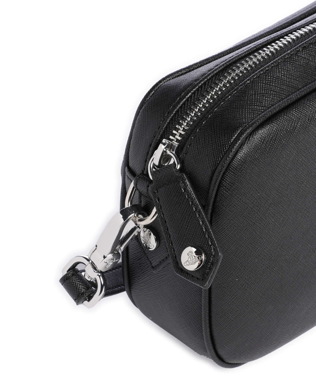 Vivienne Westwood Anna Saffiano Crossbody bag black