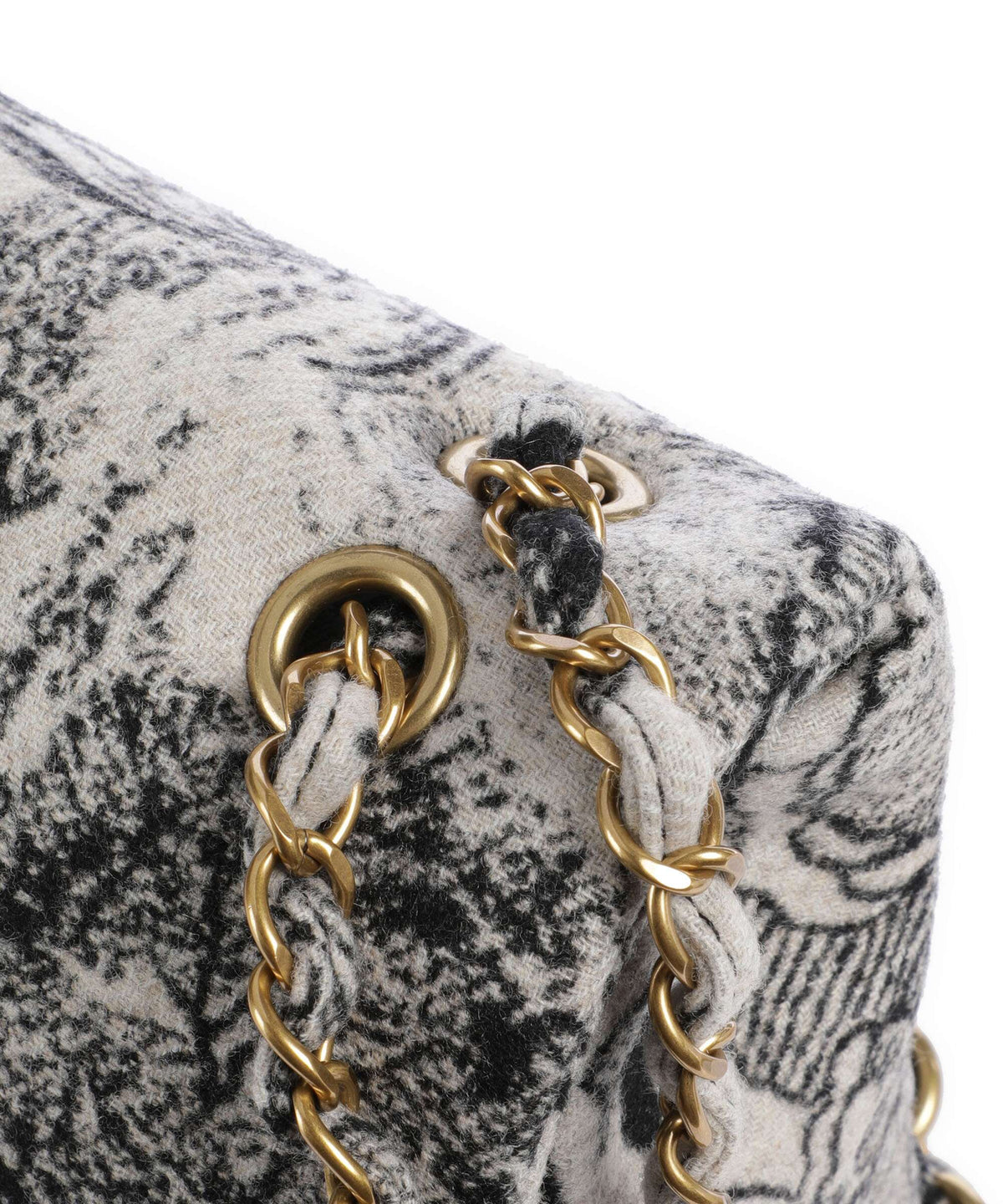 Vivienne Westwood Anita Venus Wool Jacquard Medium Shoulder bag cream/black
