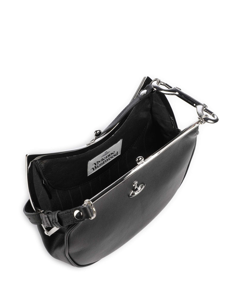 Vivienne Westwood Charm Frame Supple Shoulder bag black