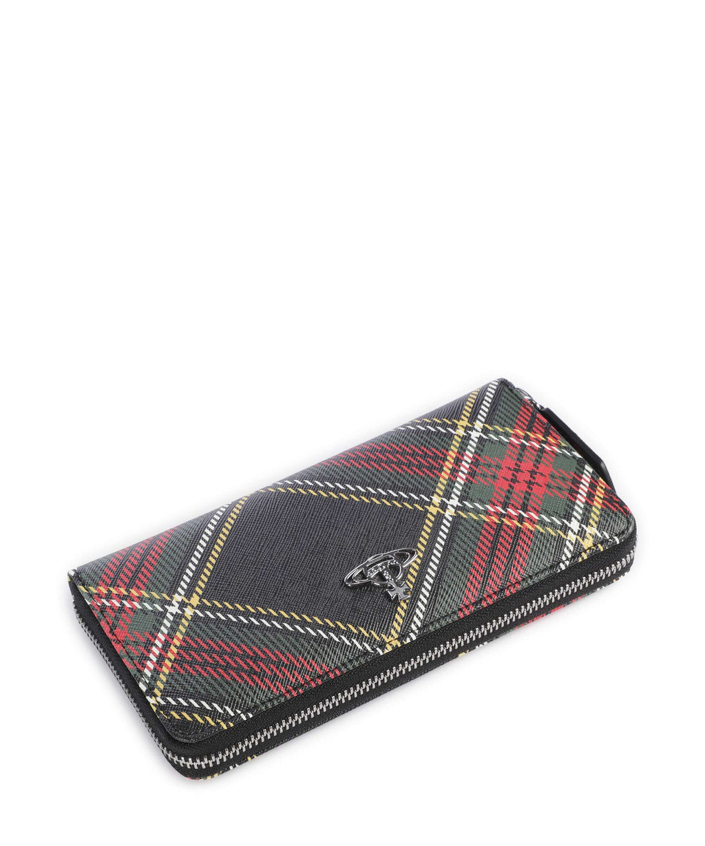 Vivienne Westwood Saffiano Printed Classic Wallet chelsea tartan