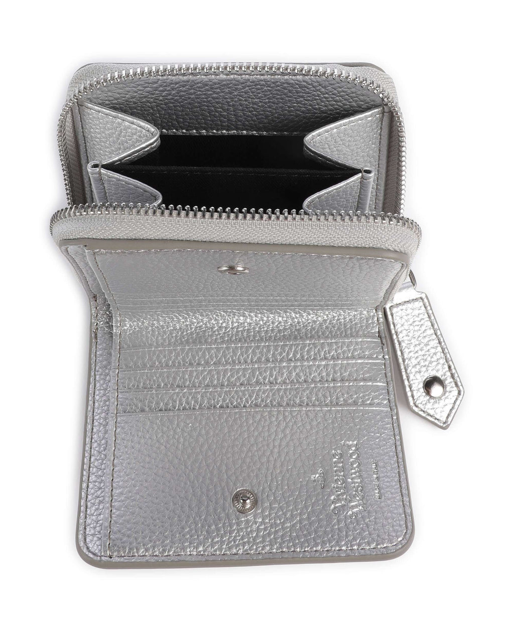 Vivienne Westwood Grain Medium Wallet silver