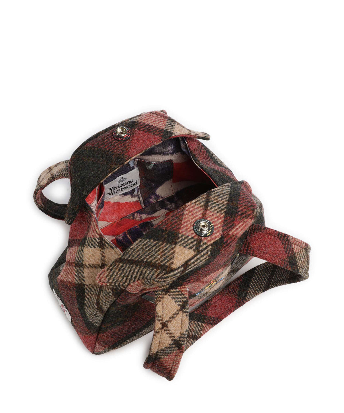 Vivienne Westwood Archive Harris Tweed Check Medium Shoulder bag light check