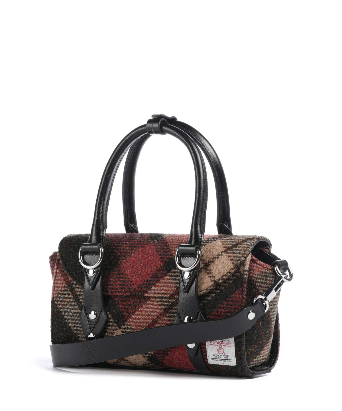 Vivienne Westwood Bettina Harris Tweed Check Mini Handbag light check