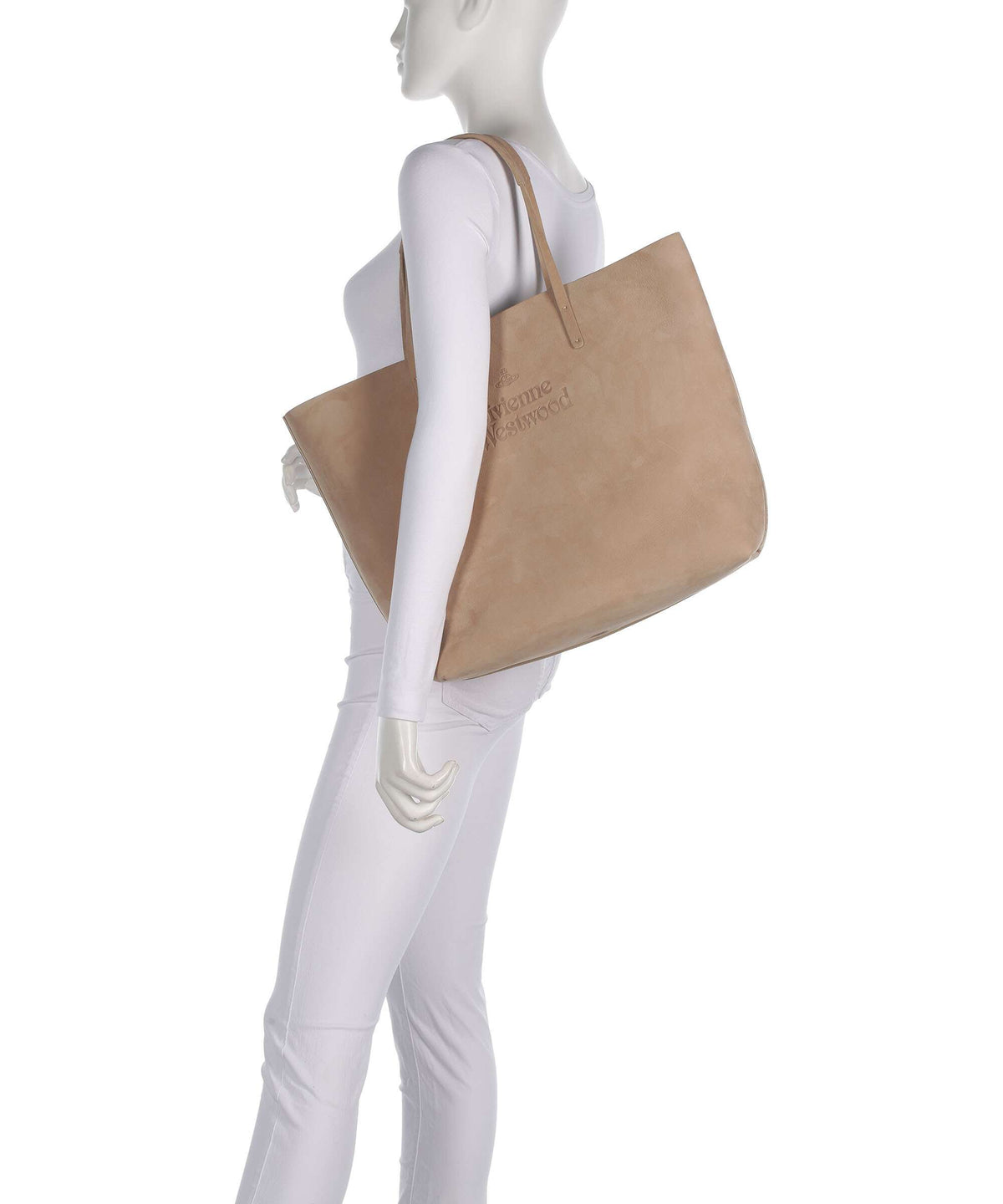 Vivienne Westwood Studio Nubuck Tote bag beige