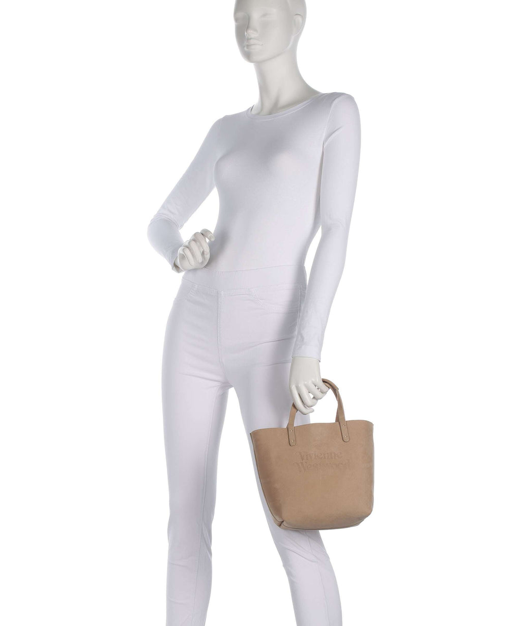 Vivienne Westwood Studio Nubuck Small Handbag beige