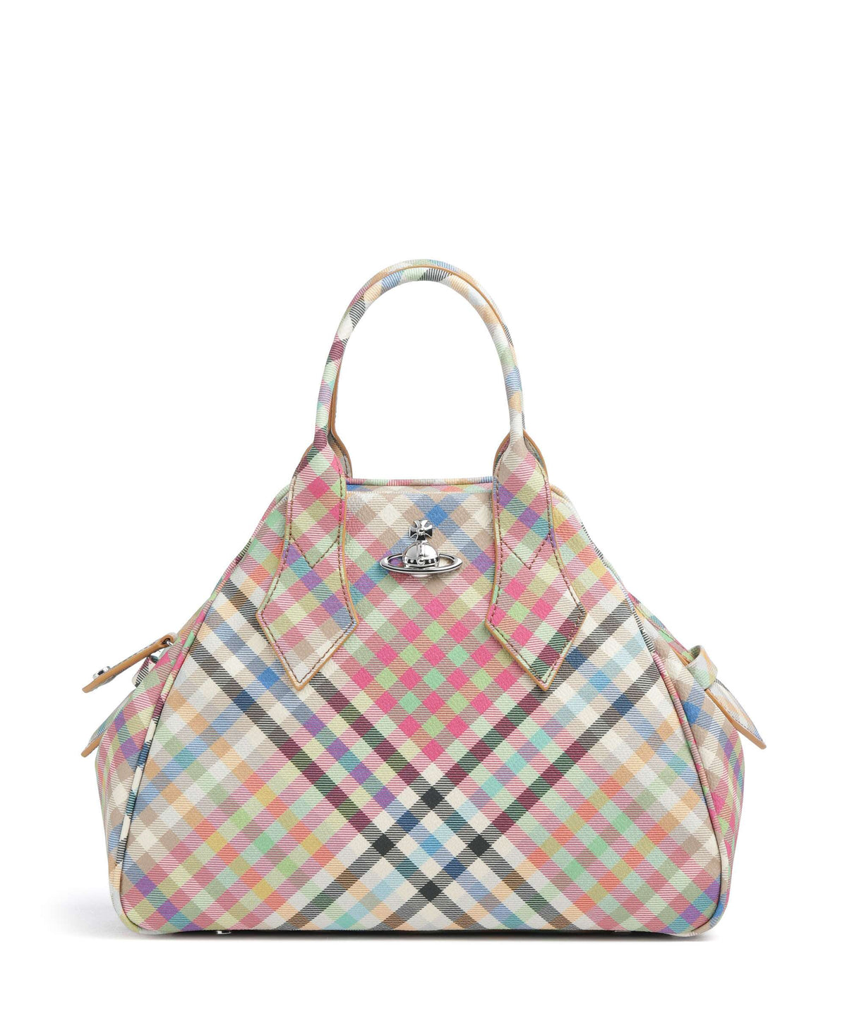 Vivienne Westwood Yasmine Buccia D'Arancia Medium Handbag heather plaid