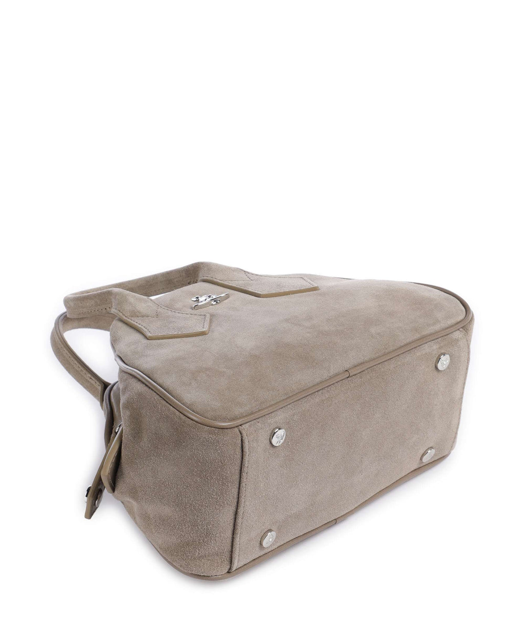 Vivienne Westwood Yasmine Suede Small Handbag stone