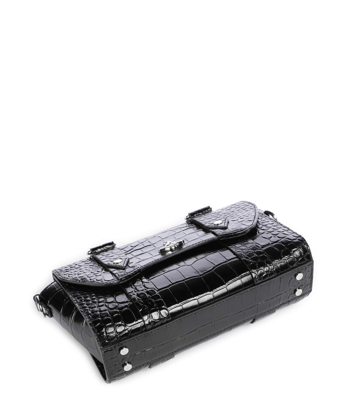 Vivienne Westwood Kimmy Embossed Croc Crossbody bag black