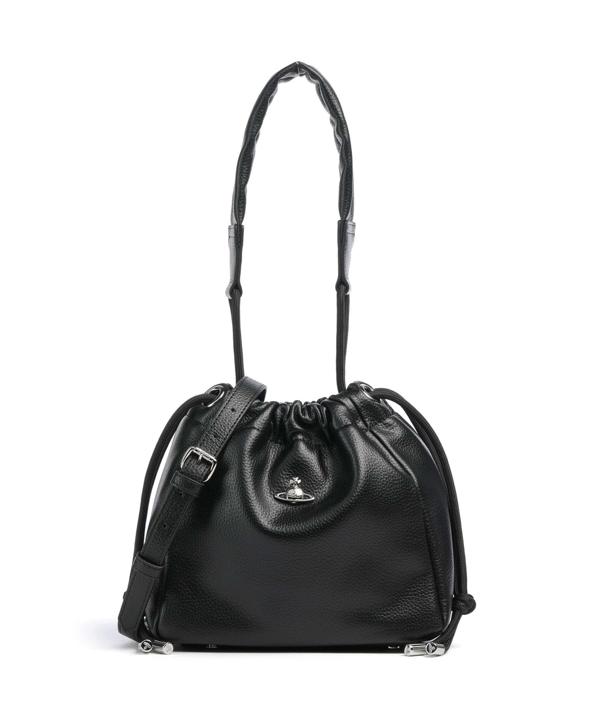 Vivienne Westwood Hilary Grain Small Bucket bag black