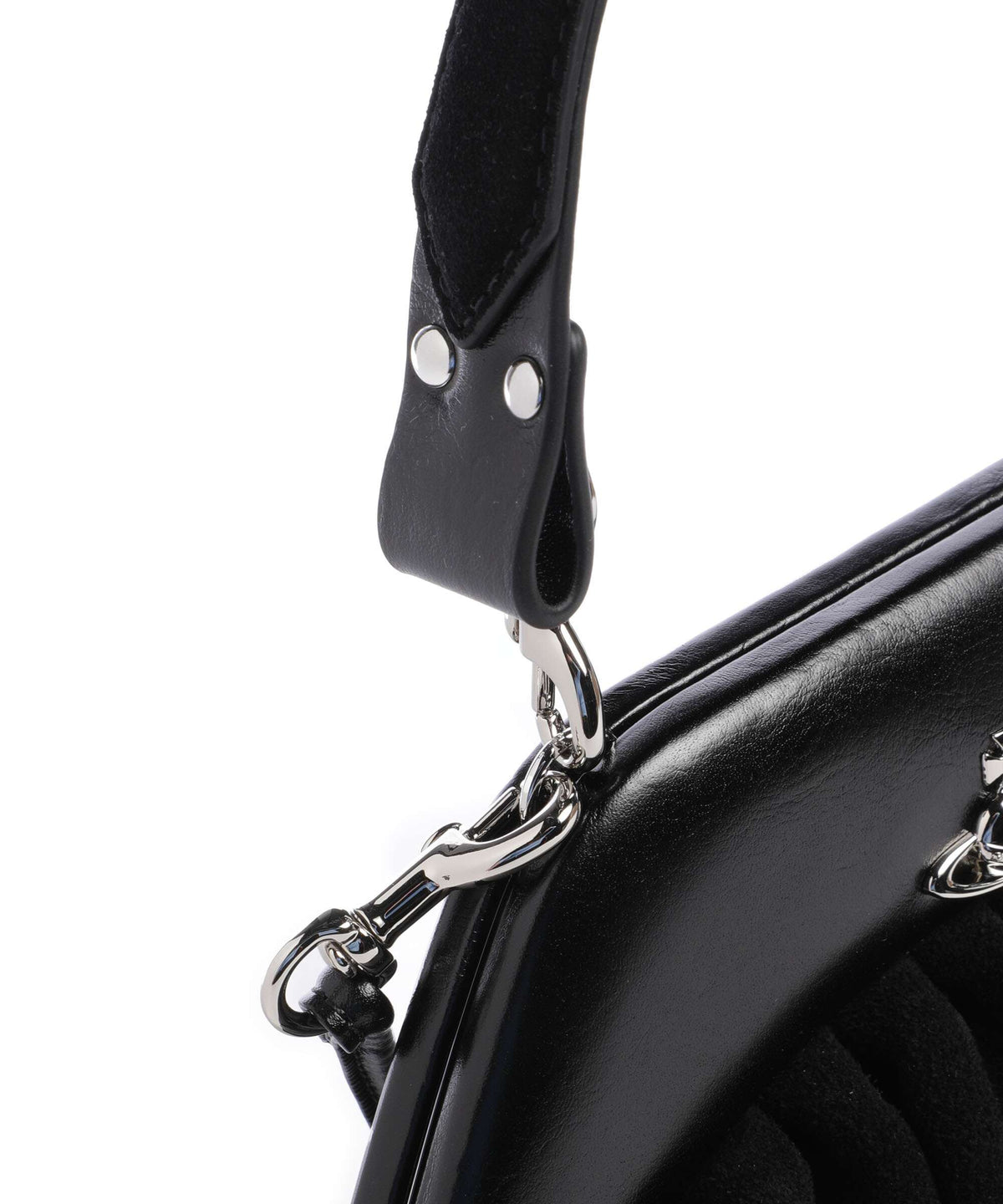 Vivienne Westwood Brooke Suede Handbag black