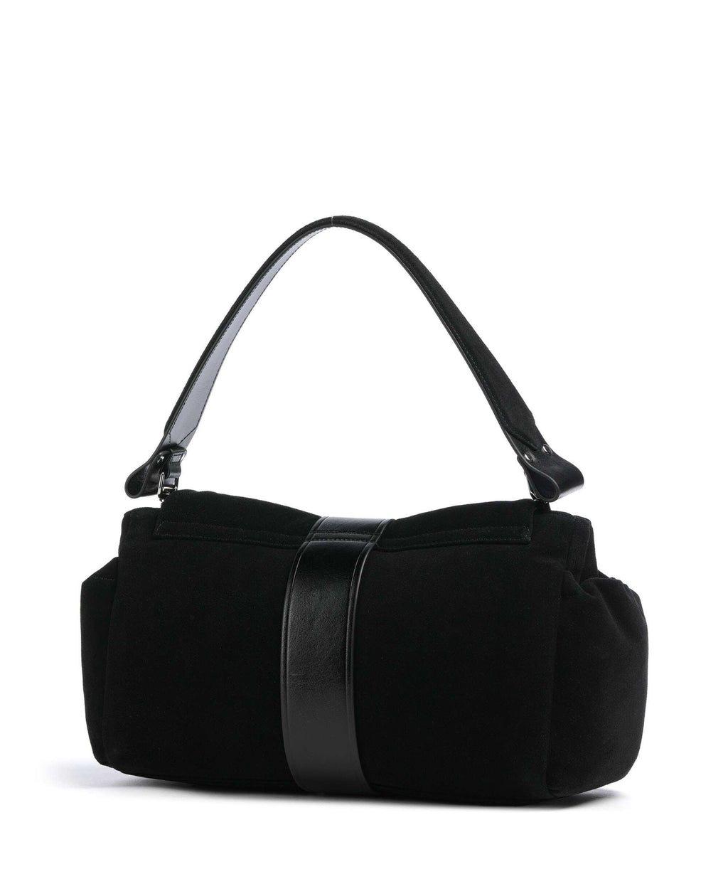 Vivienne Westwood Hazel Suede Treasure XL Shoulder bag black